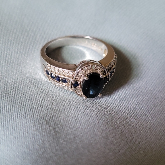 Trade for turquoise💎 Clyde Duneier Sapphire and Diamond Ring - Picture 7 of 13